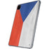 Czech Republic Flag Distressed iPad Pro 11in (2024) Clear Case